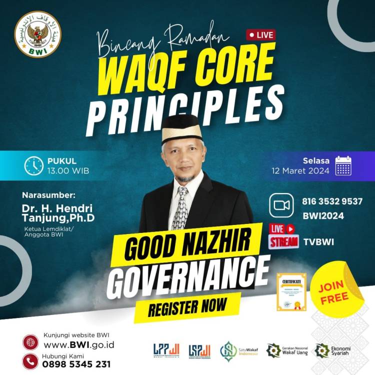 Bincang Ramadan – Waqf Core Principles – Good Nazhir Governance