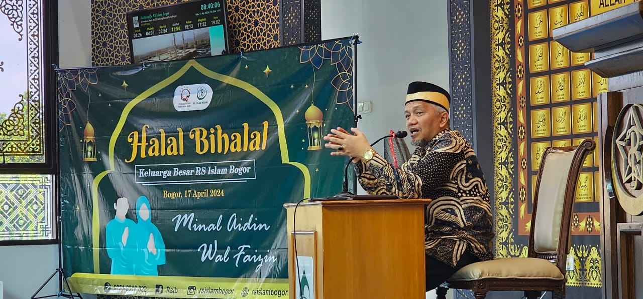 Dr. Hendri Tanjung di undang sebagai pembicara di acara Halal bi halal Oleh DKM Masjid Baitussyifa (Rumah Sakit Islam Bogor)